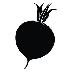 Nutritionist element isolated beetroot on white background