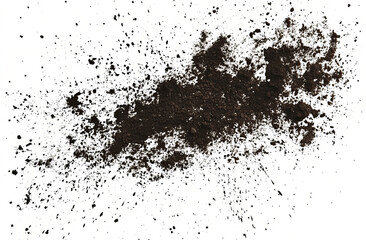 Obraz premium dirt and mud texture on a transparent background
