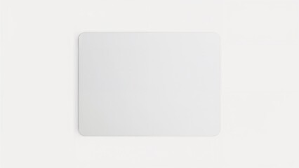 Empty mouse pad on a white surface