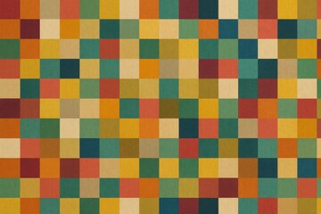 Abstract Pixel Fabric &ndash; Color Grid Pattern for Modern Design
