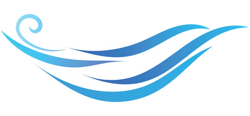 Vector illustration of ocean waves