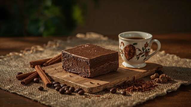 Bar of ceremonial cacao paste