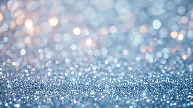Romantic blue glittery background