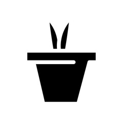 plant glyph icon