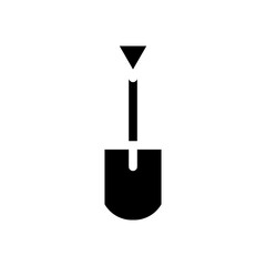 shovel glyph icon