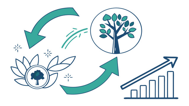 Sustainable growth and eco friendly development.