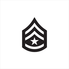 Fototapeta premium Us marine corps e9 master gunnery sergeant rank insignia
