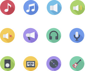 music icons set