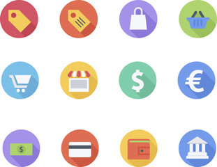 flat icons for web and mobile applications