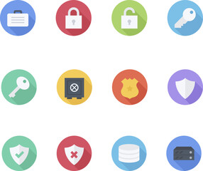 flat icons for web and mobile applications