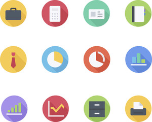 flat icons for web and mobile applications