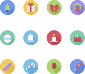 christmas icons set