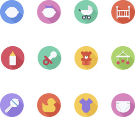 set of icons for easter