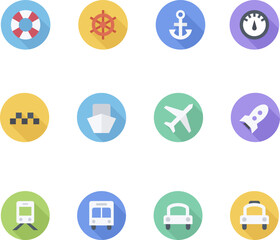 flat icons for web and mobile applications
