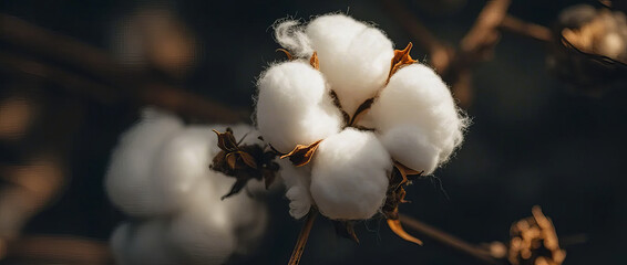 Cotton raw material production commercial advertising product photography material
