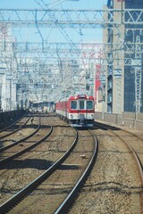 Local railway trains in Osaka, Japan