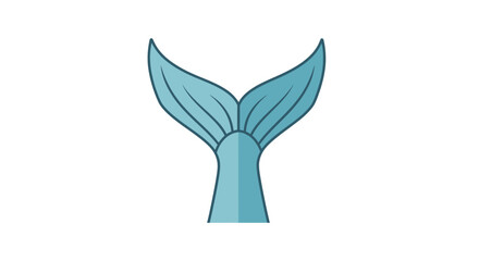 Stylized mermaid tail illustration in calming teal and blue shades evoking whimsical fantasy aquatic charm