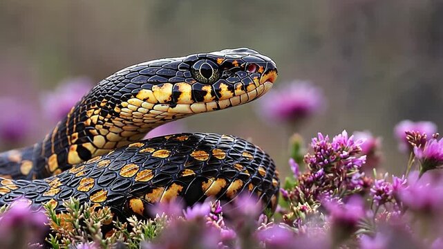 adder on heathland of dorset video