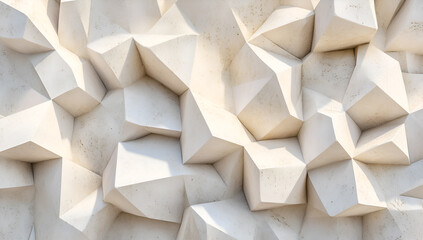 Textured White Geometric Facade With Sharp Angles abstract