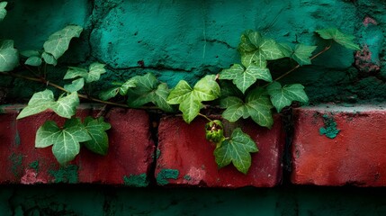 green ivy on wall