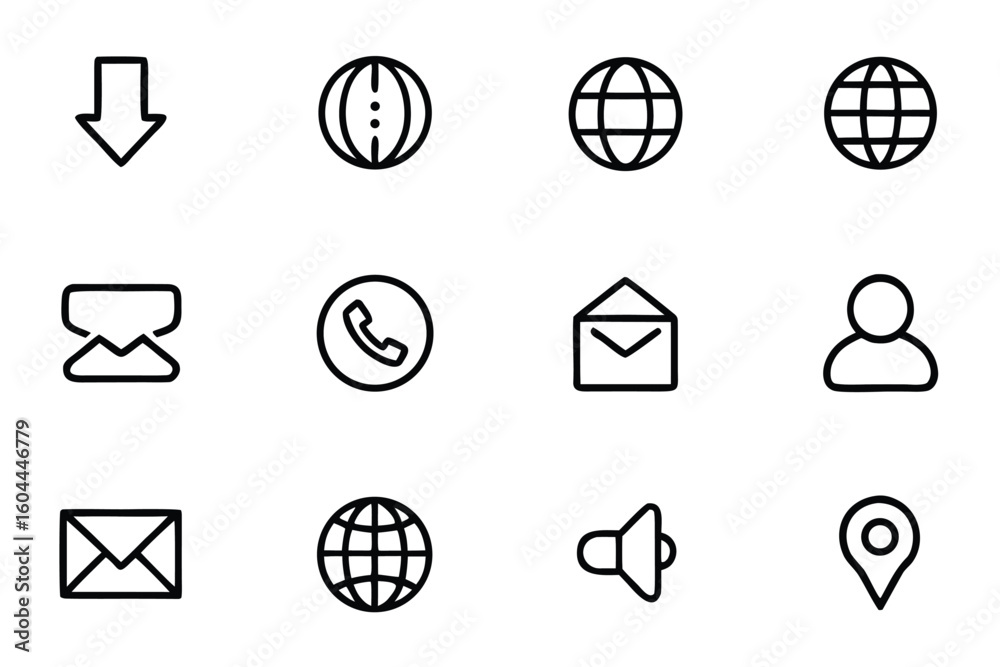 Aufkleber Clean and Simple Grid Design with CMYK Colors and Basic Font Usage