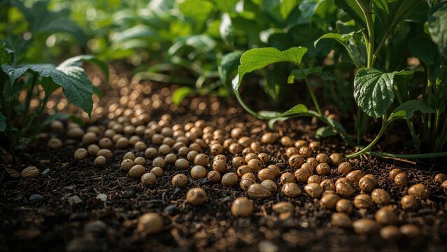 Growing elephant foot yam from seeds in soil