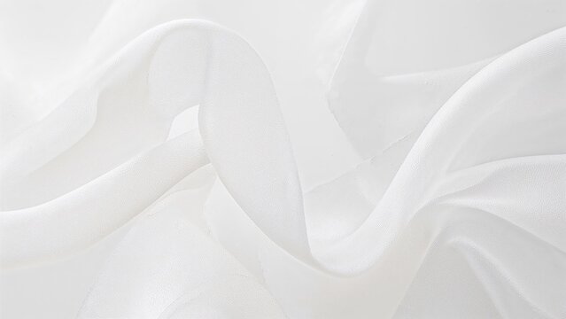 Refined white veil composition showcasing light tulle layers and soft cascading style.