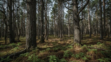 Fototapeta premium Haunting woodland atmosphere
