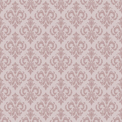 Pink damask seamless pattern vector for wallpaper, this damask pattern vector is ideal for textiles, packaging and elegant damask pattern vector prints