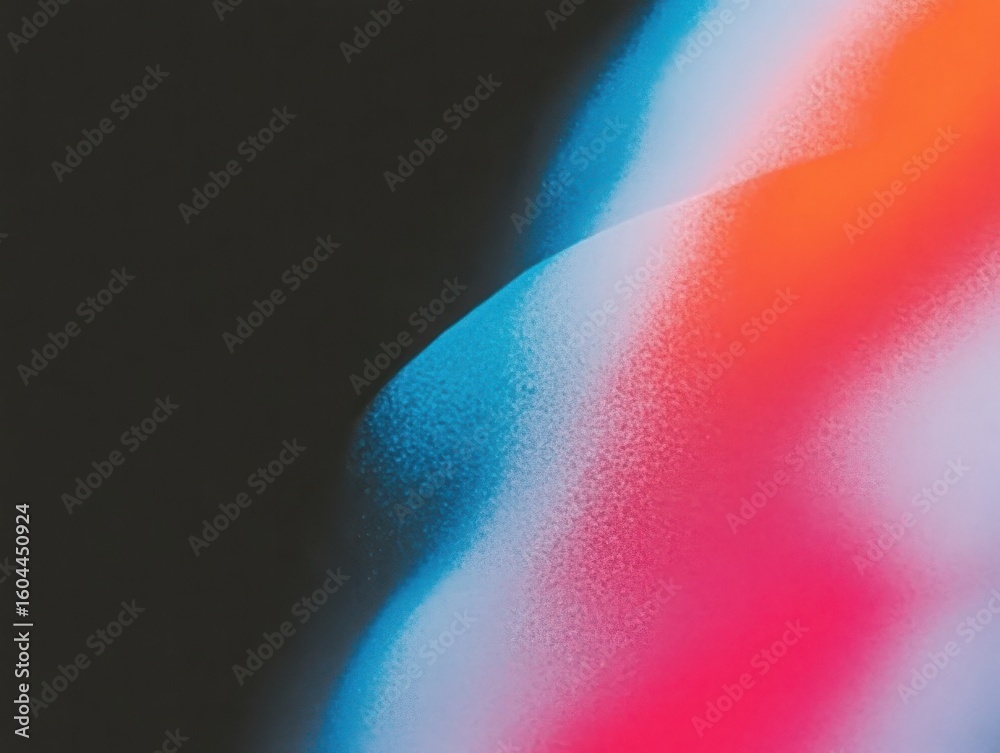 Poster creative neon color burst with gradient and dark background. abstract texture art with smooth color 
