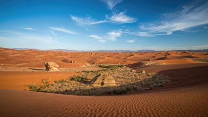 Fototapeta premium Bright Day over the Desert Terrain