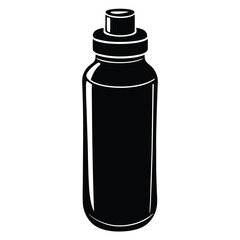 Nutritionist element isolated hydration bottle on white background