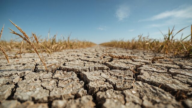 Rice farming challenged by arid environment, Drought scenario