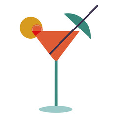 Cocktail Garnish Pick  AI format, perfect for party, bar, and drink-themed designs. 