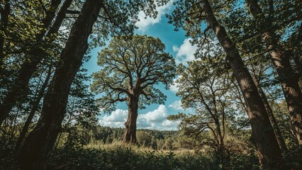 Fototapeta premium Far-off part of the woodland