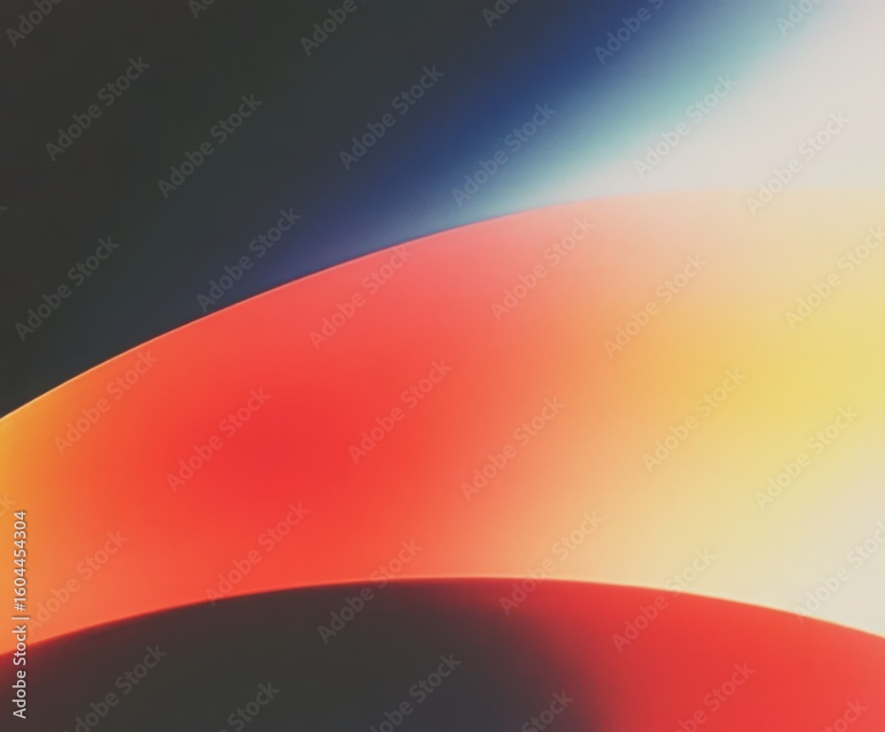 Poster abstract gradient of color and light in a curved pattern. dynamic background for modern design.