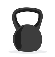 Kettlebell vector icon.Kettlebell black icon vector