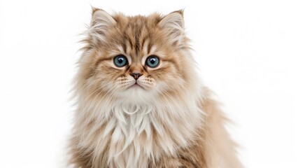 Sweet Persian feline with striking blue eyes