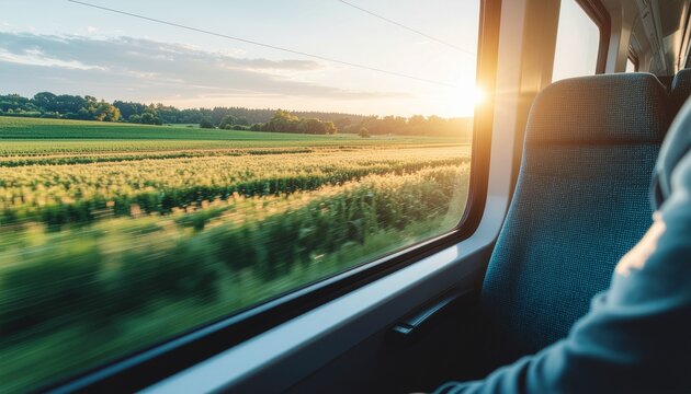 Peaceful Journey by Train