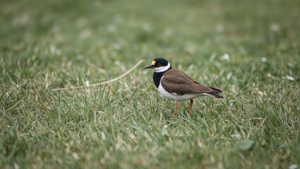 Bird known as the crowned lapwing