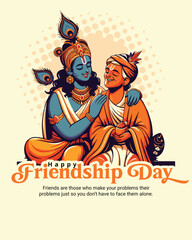 Friendship Day Special Quote Post | Celebrate True Bond of Friends with Creative Design