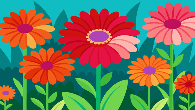 african daisies vibrant garden