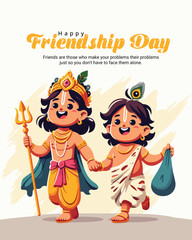 Friendship Day Special Quote Post | Celebrate True Bond of Friends with Creative Design