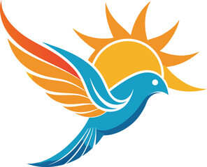 vector illustration of a bird