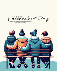 Friendship Day Special Quote Post | Celebrate True Bond of Friends with Creative Design