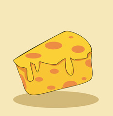 cheese slices. A pieces of cheese.