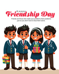 Friendship Day Special Quote Post | Celebrate True Bond of Friends with Creative Design
