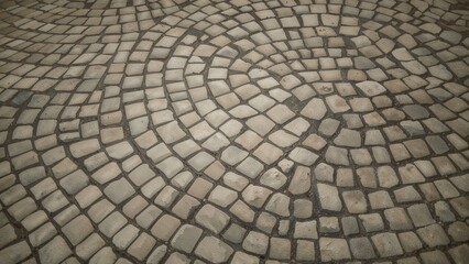 Rustic cobbled floor pattern