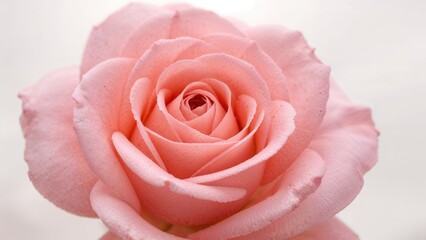 Macro image of a pink rose blossom