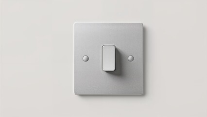 Detailed front shot of a light switch with empty space for text